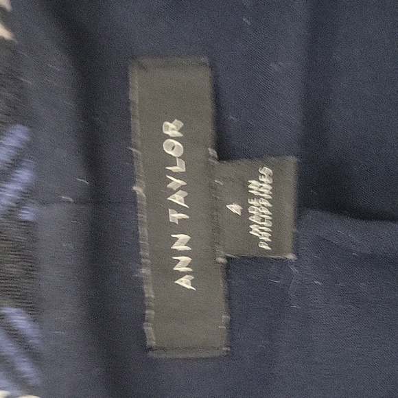 Striped Patterned Ann Taylor Blazer Jacket - Picture 6 of 8